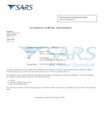 Tax clearance  Sales Mini -2019